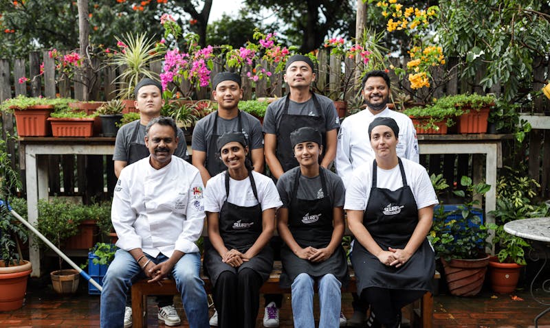 Pizza inn front of house team members